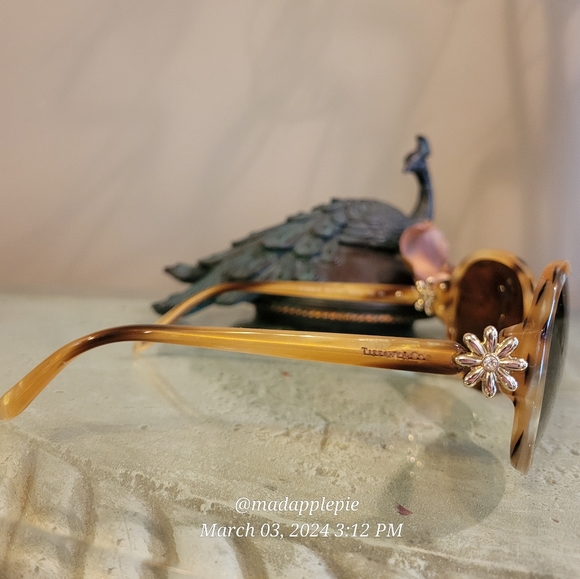 Tiffany & Co TF4068 SunglasseDaisy Mother of Pearl Havanah Tortoise Luxury #51 - Picture 4 of 15